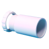 20MM MALE ADAPTOR WHITE, FALCON MA20