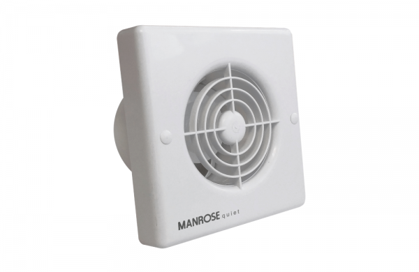 4"/100mm Quiet Extractor Fan with Timer, Manrose QF100T