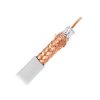 SATELLITE CABLE WHITE RG6 100M