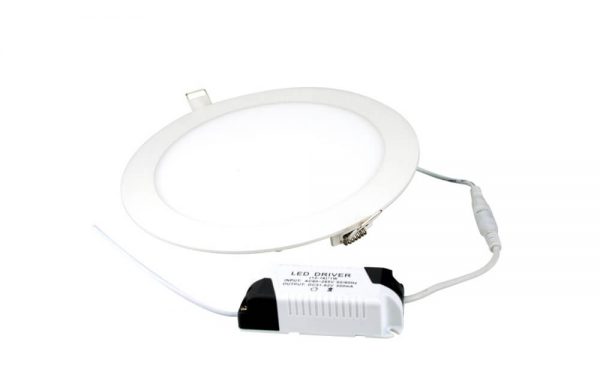 Circular LED Panel 20w 240mm dia White Trim - 6000K, Red Arrow SPW20W-60