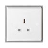 1 GANG UNSITCHED SOCKET SLIM, DETA S1206