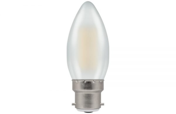 4W LED Candle Filament Lamp 2700K BC (B22) Pearl