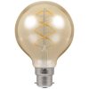 6W LED Antique Filament Dimmable G80 Spiral BC Lamp Extra Warm
