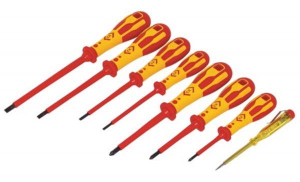 Insulated Screwdriver set 8 Piece Slotted / PZ, CK T49193