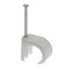 7-10MM WHITE ROUND CABLE CLIP QRC10