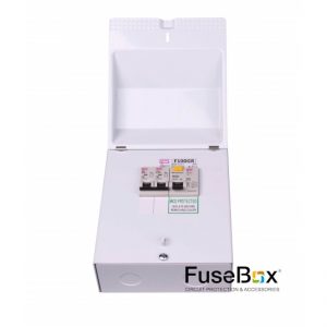GARAGE UNIT 63A RCD, 6A & 16A MCB'S METAL FUSE BOX