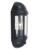 LATINA POLYCARBONATE HALF LANTERN WITH PIR 42W BLACK