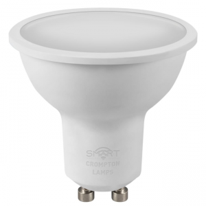 5W LED SMART GU10 DIMMABLE LAMP RGBCW 4000K COLOUR, Crompton 12400