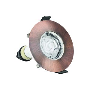 Evofire 85 Fire Rated Downlight 70mm Cutout IP65 Copper Round + GU10 Holder (Integral)