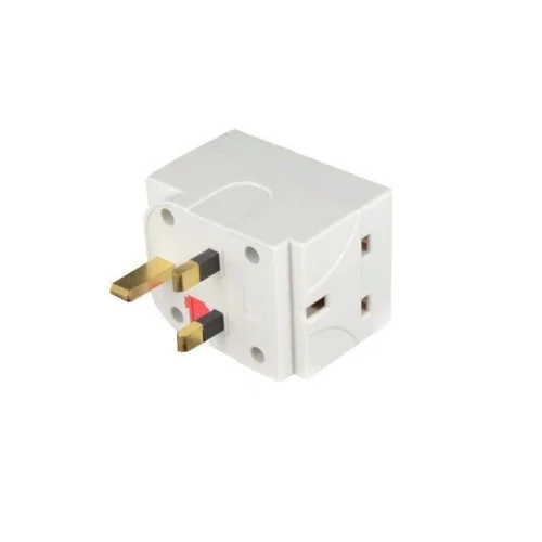3 Way Mains Adaptor – UK 3-Pin Plug Socket Splitter
